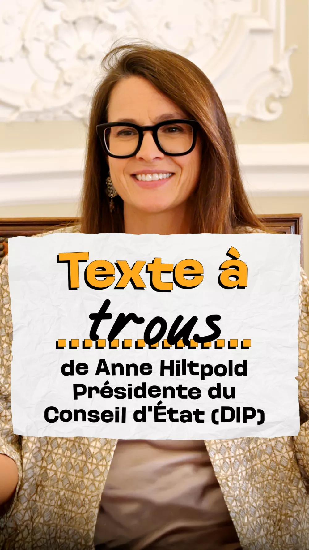 Anne Hiltpold, Présidente du Conseil d'Etat à Genève