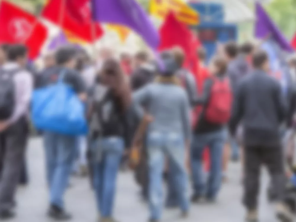 Photo de manifestants à Genève 