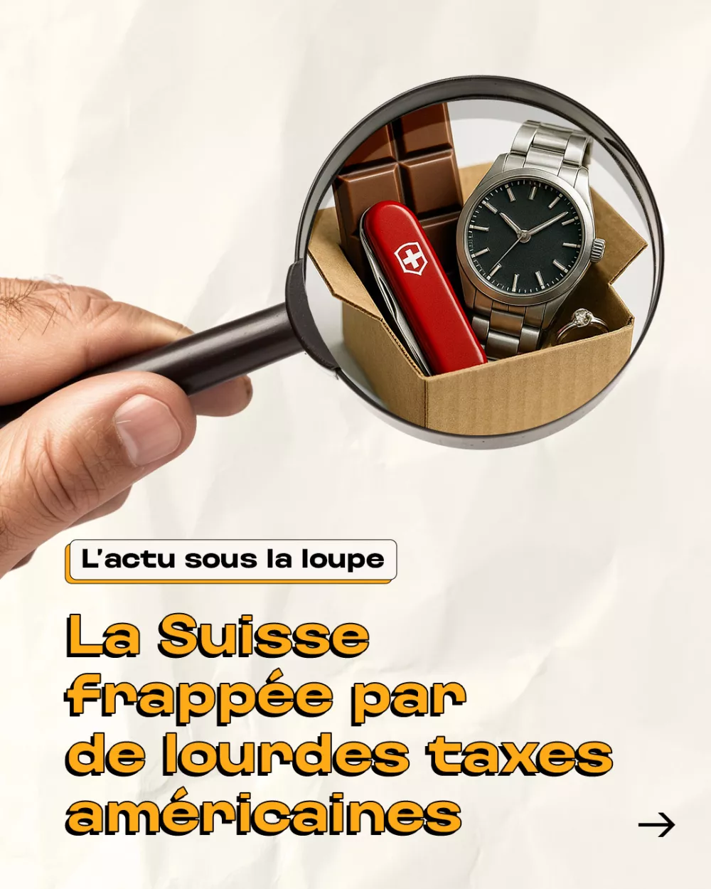 La Suisse frappée par de lourdes taxes américaines
