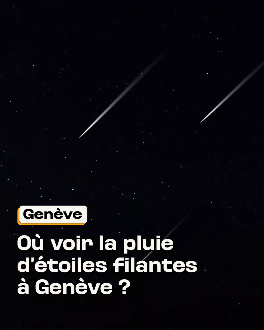 Pluie d'étoiles filantes